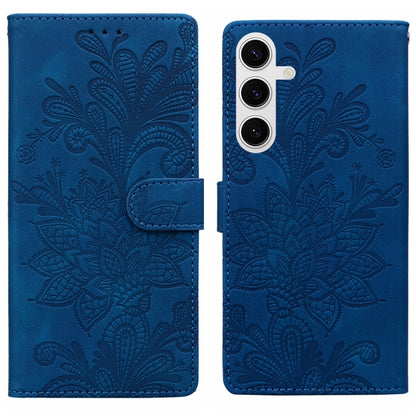 Lace Floral Embossed Magnetic Buckle PU Phone Case With Wrist Strap, For Samsung Galaxy S24 5G, For Samsung Galaxy S23 FE 5G, For Samsung Galaxy S23 Ultra 5G, For Samsung Galaxy S23+ 5G