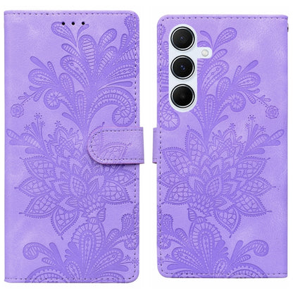 Lace Floral Embossed Magnetic Buckle PU Phone Case With Wrist Strap, For Samsung Galaxy S24 5G, For Samsung Galaxy S23 FE 5G, For Samsung Galaxy S23 Ultra 5G, For Samsung Galaxy S23+ 5G