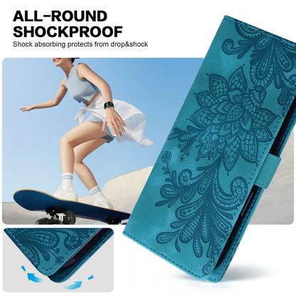 Lace Floral Embossed Magnetic Buckle PU Phone Case With Wrist Strap, For Samsung Galaxy S23 5G, For Samsung Galaxy S20 FE, For Samsung Galaxy S22 Ultra 5G, For Samsung Galaxy S22+ 5G