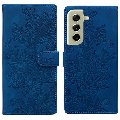 Lace Floral Embossed Magnetic Buckle PU Phone Case With Wrist Strap, For Samsung Galaxy S22 5G, For Samsung Galaxy S21 FE 5G, For Samsung Galaxy S21 5G, For Samsung Galaxy S21+ 5G