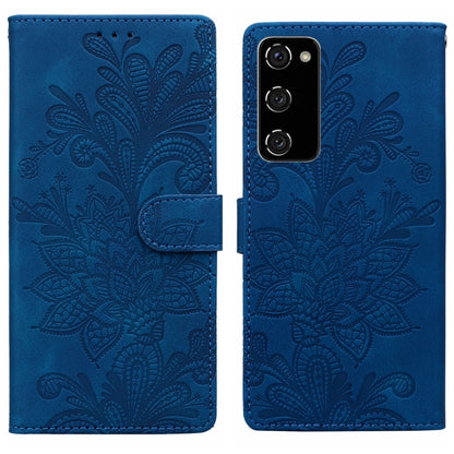 Lace Floral Embossed Magnetic Buckle PU Phone Case With Wrist Strap, For Samsung Galaxy S23 5G, For Samsung Galaxy S20 FE, For Samsung Galaxy S22 Ultra 5G, For Samsung Galaxy S22+ 5G