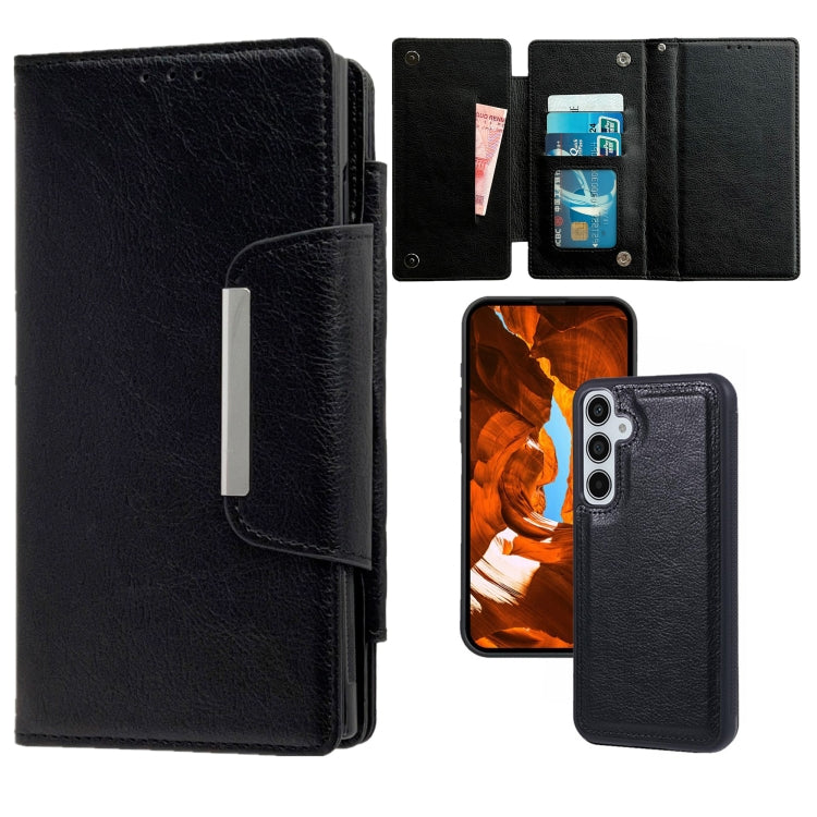 Multifunctional 7-Card Wallet Leather Phone Case, For Samsung Galaxy S25 5G, For Samsung Galaxy S25+ 5G, For Samsung Galaxy S25 Ultra 5G