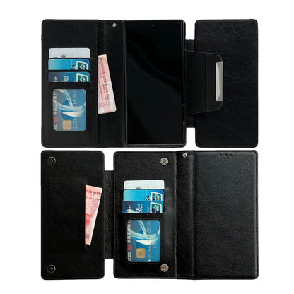Multifunctional 7-Card Wallet Leather Phone Case, For Samsung Galaxy S25 5G, For Samsung Galaxy S25+ 5G, For Samsung Galaxy S25 Ultra 5G