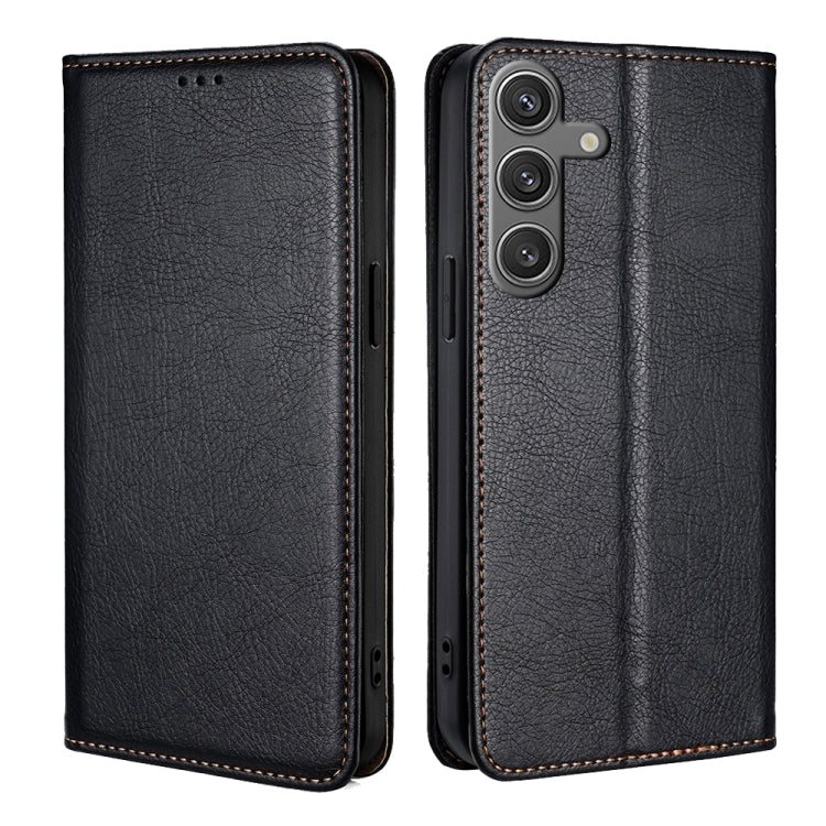 Gloss Oil Solid Color Magnetic Leather Phone Case, For Samsung Galaxy S26+ 5G, For Samsung Galaxy S26 Ultra 5G, For Samsung Galaxy S26 5G, For Samsung Galaxy S25 5G