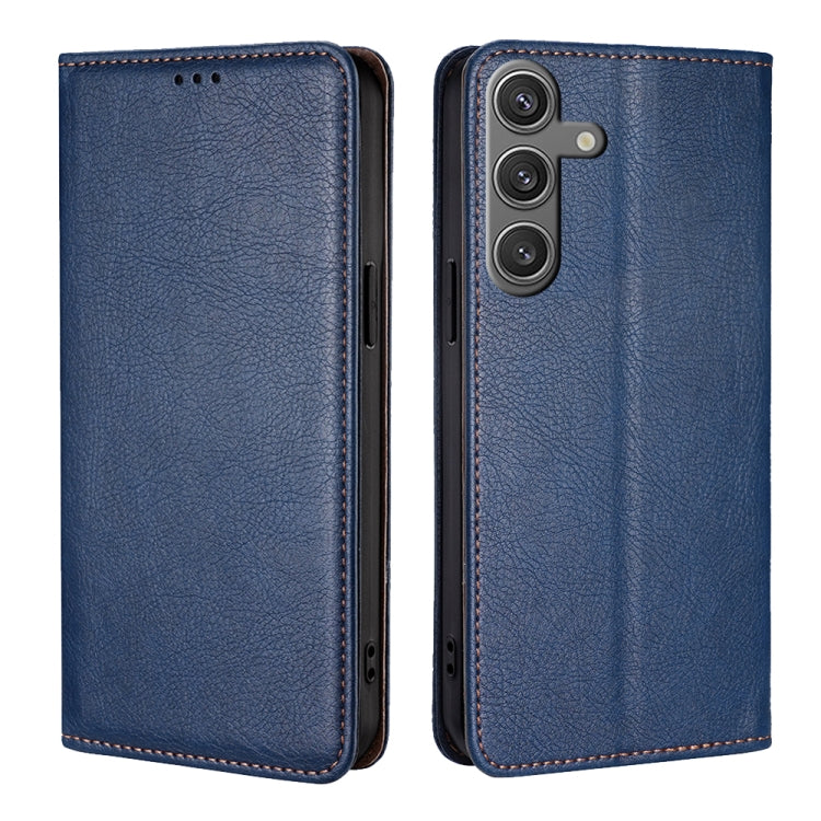 Gloss Oil Solid Color Magnetic Leather Phone Case, For Samsung Galaxy S26+ 5G, For Samsung Galaxy S26 Ultra 5G, For Samsung Galaxy S26 5G, For Samsung Galaxy S25 5G