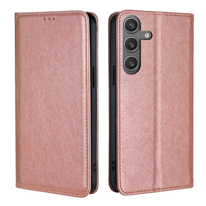 Gloss Oil Solid Color Magnetic Leather Phone Case, For Samsung Galaxy S26+ 5G, For Samsung Galaxy S26 Ultra 5G, For Samsung Galaxy S26 5G, For Samsung Galaxy S25 5G
