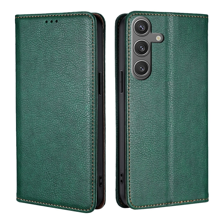 Gloss Oil Solid Color Magnetic Leather Phone Case, For Samsung Galaxy S26+ 5G, For Samsung Galaxy S26 Ultra 5G, For Samsung Galaxy S26 5G, For Samsung Galaxy S25 5G