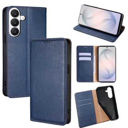 Gloss Oil Solid Color Magnetic Leather Phone Case, For Samsung Galaxy S26+ 5G, For Samsung Galaxy S26 Ultra 5G, For Samsung Galaxy S26 5G, For Samsung Galaxy S25 5G