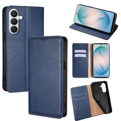 Gloss Oil Solid Color Magnetic Leather Phone Case, For Samsung Galaxy S26+ 5G, For Samsung Galaxy S26 Ultra 5G, For Samsung Galaxy S26 5G, For Samsung Galaxy S25 5G