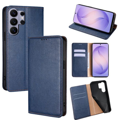 Gloss Oil Solid Color Magnetic Leather Phone Case, For Samsung Galaxy S26+ 5G, For Samsung Galaxy S26 Ultra 5G, For Samsung Galaxy S26 5G, For Samsung Galaxy S25 5G