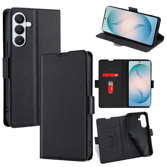 Ultra-thin Voltage Side Buckle Horizontal Flip Leather Phone Case, For Samsung Galaxy S26+ 5G, For Samsung Galaxy S26 Ultra 5G, For Samsung Galaxy S26 5G, For Samsung Galaxy S25 5G, For Samsung Galaxy S25+ 5G, For Samsung Galaxy S25 Ultra 5G