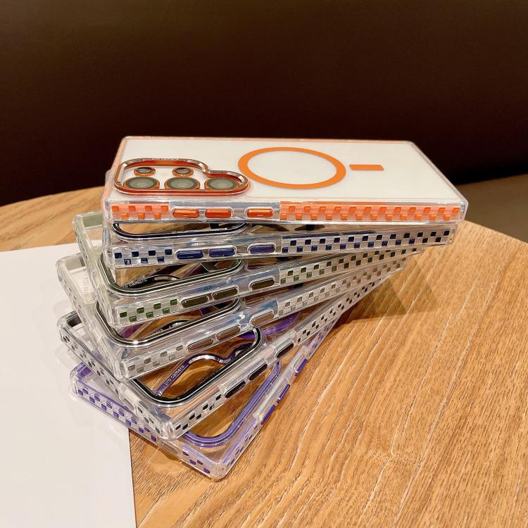 Transparent MagSafe Phone Case with Lens Film, For Samsung Galaxy S24+ 5G, For Samsung Galaxy S24 5G, For Samsung Galaxy S23 Ultra 5G, For Samsung Galaxy S22 Ultra 5G