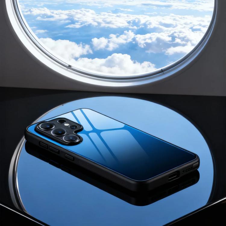 Gradient Color Glass Phone Case, For Samsung Galaxy S26+ 5G, For Samsung Galaxy S26 Ultra 5G, For Samsung Galaxy S26 5G