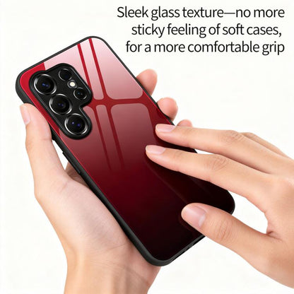 Gradient Color Glass Phone Case, For Samsung Galaxy S26+ 5G, For Samsung Galaxy S26 Ultra 5G, For Samsung Galaxy S26 5G