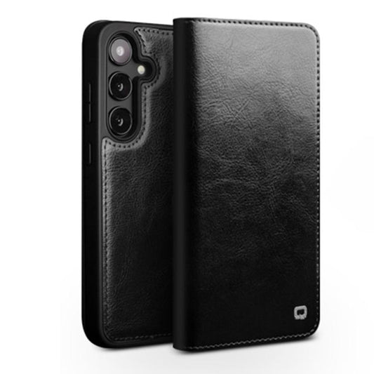QIALINO Genuine Leather Phone Case, For Samsung Galaxy S25 5G, For Samsung Galaxy S25+ 5G, For Samsung Galaxy S25 Ultra 5G