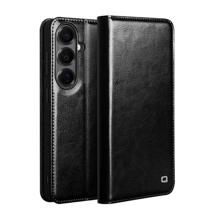 QIALINO Genuine Leather Phone Case, For Samsung Galaxy S26+ 5G, For Samsung Galaxy S26 Ultra 5G, For Samsung Galaxy S26 5G, For Samsung Galaxy S25 5G, For Samsung Galaxy S25+ 5G, For Samsung Galaxy S25 Ultra 5G
