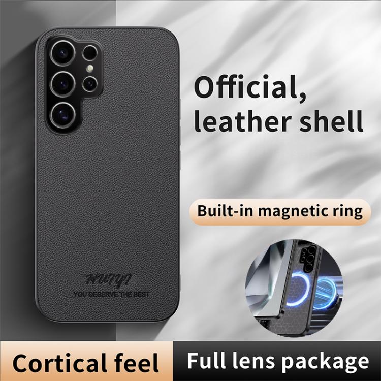 HUIYI Leather Magnetic Phone Case, For Samsung Galaxy S25 Ultra 5G, For Samsung Galaxy S24 FE 5G, For Samsung Galaxy S20 FE