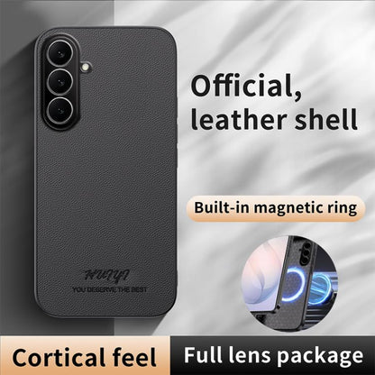 HUIYI Leather Magnetic Phone Case, For Galaxy S26 FE 5G, For Galaxy S26+ 5G, For Galaxy S26 Ultra 5G, For Galaxy S26 5G