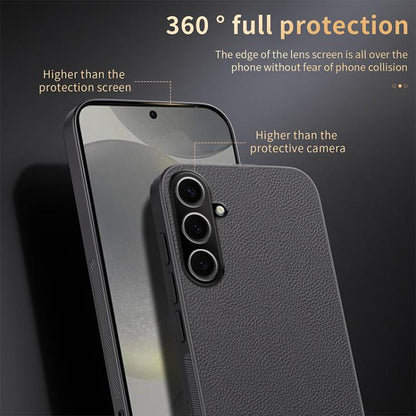 HUIYI Leather Magnetic Phone Case, For Galaxy S25 FE 5G, For Samsung Galaxy S25 Edge 5G, For Samsung Galaxy S25 5G, For Samsung Galaxy S25+ 5G