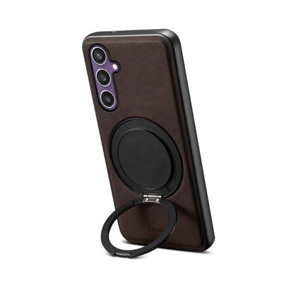 Denior A14 Skin Feel Rotating Holder MagSafe Phone Case, For Samsung Galaxy S26 Ultra 5G, For Samsung Galaxy S25 5G, For Samsung Galaxy S25+ 5G, For Samsung Galaxy S25 Ultra 5G, For Samsung Galaxy S24 FE 5G, For Samsung Galaxy S24+ 5G                  ...