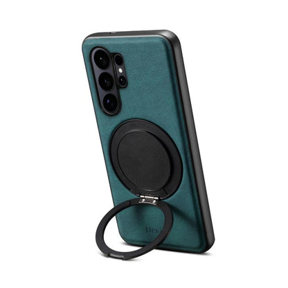 Denior A14 Skin Feel Rotating Holder MagSafe Phone Case, For Samsung Galaxy S26 Ultra 5G, For Samsung Galaxy S25 5G, For Samsung Galaxy S25+ 5G, For Samsung Galaxy S25 Ultra 5G, For Samsung Galaxy S24 FE 5G, For Samsung Galaxy S24+ 5G                  ...