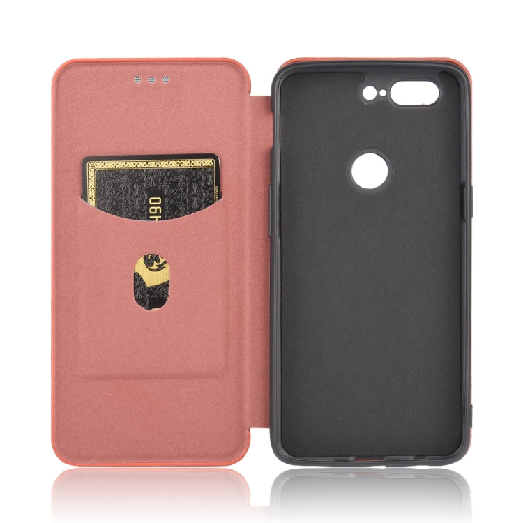 Carbon Fiber Texture Magnetic Horizontal Flip TPU + PC + PU Leather Case with Card Slot, For OnePlus 5T, For OnePlus 5, For OnePlus 6T, For OnePlus 6
