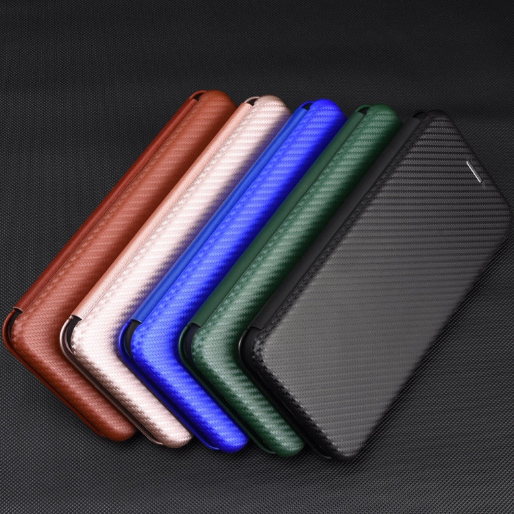 Carbon Fiber Texture Magnetic Horizontal Flip TPU + PC + PU Leather Case with Card Slot, For OnePlus 5T, For OnePlus 5, For OnePlus 6T, For OnePlus 6