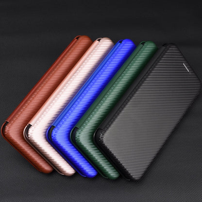 Carbon Fiber Texture Magnetic Horizontal Flip TPU + PC + PU Leather Case with Card Slot, For OnePlus 5T, For OnePlus 5, For OnePlus 6T, For OnePlus 6