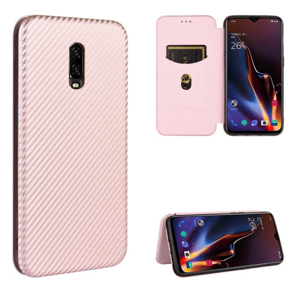 Carbon Fiber Texture Magnetic Horizontal Flip TPU + PC + PU Leather Case with Card Slot, For OnePlus 5T, For OnePlus 5, For OnePlus 6T, For OnePlus 6