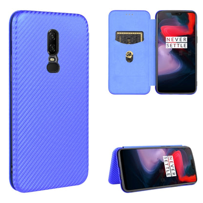 Carbon Fiber Texture Magnetic Horizontal Flip TPU + PC + PU Leather Case with Card Slot, For OnePlus 5T, For OnePlus 5, For OnePlus 6T, For OnePlus 6