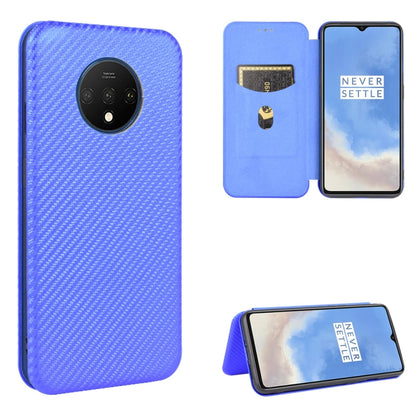 Carbon Fiber Texture Magnetic Horizontal Flip TPU + PC + PU Leather Case with Card Slot, For OnePlus 7T, For OnePlus 7, For OnePlus 7T Pro, For OnePlus 7 Pro