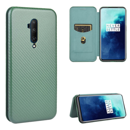 Carbon Fiber Texture Magnetic Horizontal Flip TPU + PC + PU Leather Case with Card Slot, For OnePlus 7T, For OnePlus 7, For OnePlus 7T Pro, For OnePlus 7 Pro