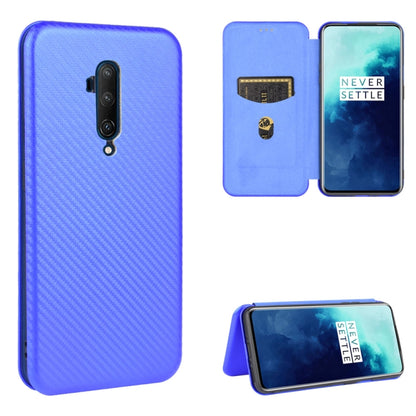 Carbon Fiber Texture Magnetic Horizontal Flip TPU + PC + PU Leather Case with Card Slot, For OnePlus 7T, For OnePlus 7, For OnePlus 7T Pro, For OnePlus 7 Pro