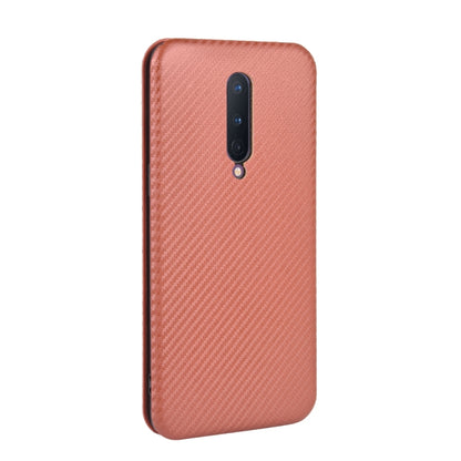 Carbon Fiber Texture Magnetic Horizontal Flip TPU + PC + PU Leather Case with Card Slot, For OnePlus 8, For OnePlus 8 Pro, For OnePlus Nord