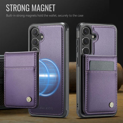 JEEHOOD J06 British Style RFID MagSafe Card Bag PU Phone Case, For Galaxy S26 FE 5G, For Samsung Galaxy S26+ 5G, For Samsung Galaxy S26 Ultra 5G, For Samsung Galaxy S26 5G