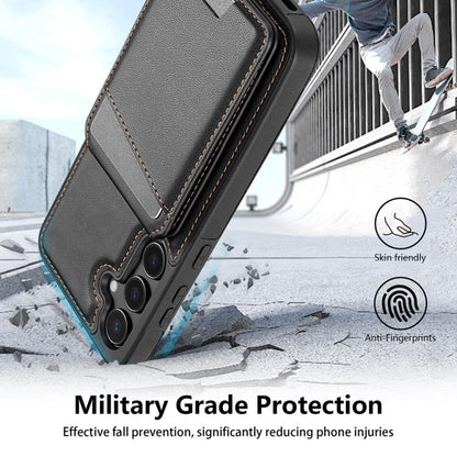 Skin Feel Detachable Card Bag Magsafe Phone Case, For Samsung Galaxy S25 5G, For Samsung Galaxy S25+ 5G, For Samsung Galaxy S25 Ultra 5G, For Samsung Galaxy S24 FE 5G
