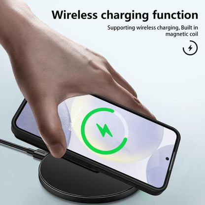 Skin Feel Detachable Card Bag Magsafe Phone Case, For Samsung Galaxy S25 5G, For Samsung Galaxy S25+ 5G, For Samsung Galaxy S25 Ultra 5G, For Samsung Galaxy S24 FE 5G