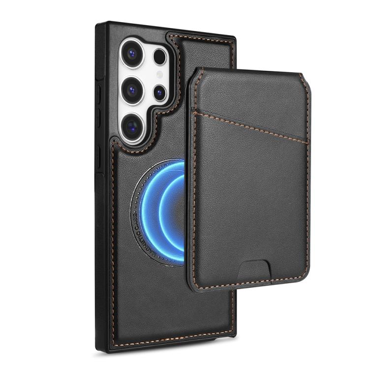 Skin Feel Detachable Card Bag Magsafe Phone Case, For Samsung Galaxy S25 5G, For Samsung Galaxy S25+ 5G, For Samsung Galaxy S25 Ultra 5G, For Samsung Galaxy S24 FE 5G