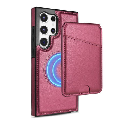 Skin Feel Detachable Card Bag Magsafe Phone Case, For Samsung Galaxy S23 Ultra 5G, For Samsung Galaxy S23+ 5G, For Samsung Galaxy S23 5G, For Samsung Galaxy S20 FE 5G