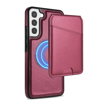 Skin Feel Detachable Card Bag Magsafe Phone Case, For Samsung Galaxy S21 5G, For Samsung Galaxy S21+ 5G