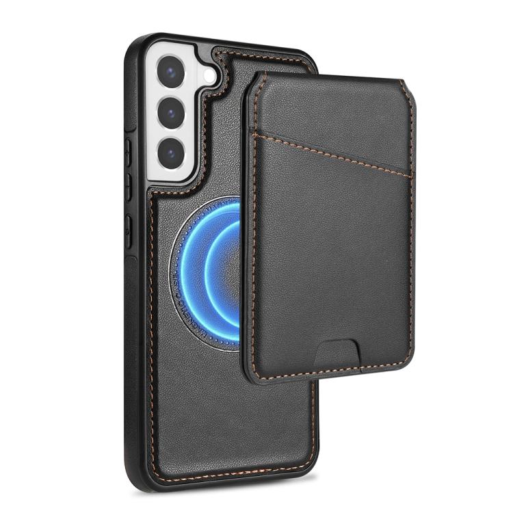Skin Feel Detachable Card Bag Magsafe Phone Case, For Samsung Galaxy S21 5G, For Samsung Galaxy S21+ 5G