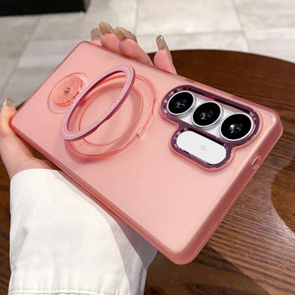 Rotation Holder MagSafe Phone Case, For Samsung Galaxy S25 5G, For Samsung Galaxy S25+ 5G, For Samsung Galaxy S25 Ultra 5G, For Samsung Galaxy S24 Ultra 5G, For Samsung Galaxy S24+ 5G, For Samsung Galaxy S24 5G