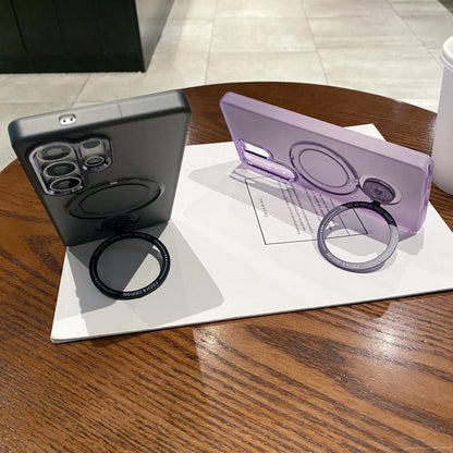 Rotation Holder MagSafe Phone Case, For Samsung Galaxy S25 5G, For Samsung Galaxy S25+ 5G, For Samsung Galaxy S25 Ultra 5G, For Samsung Galaxy S24 Ultra 5G, For Samsung Galaxy S24+ 5G, For Samsung Galaxy S24 5G