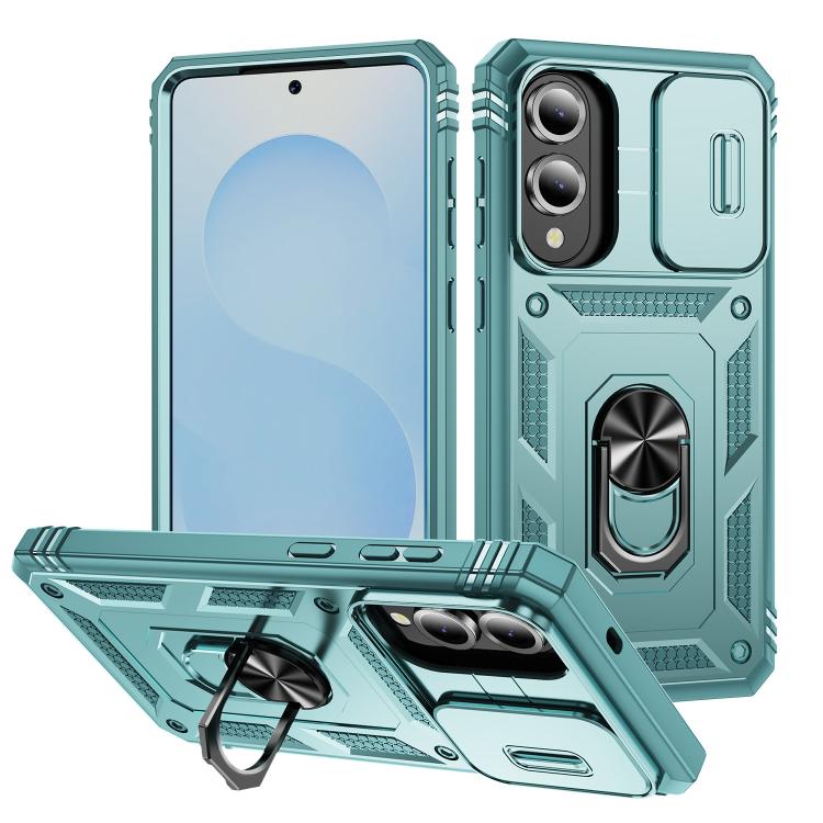 Sliding Camshield TPU Hybrid PC Phone Case with Holder, For Samsung Galaxy S25 FE 5G, For Samsung Galaxy S25 Edge 5G, For Samsung Galaxy S25 5G