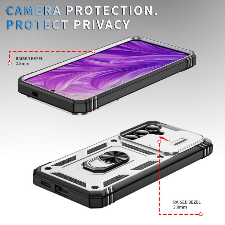 Sliding Camshield TPU Hybrid PC Phone Case with Holder, For Samsung Galaxy S25 FE 5G, For Samsung Galaxy S25 Edge 5G, For Samsung Galaxy S25 5G