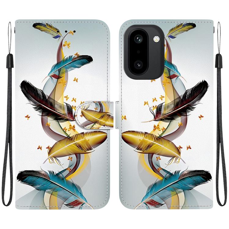 Crystal Texture Colored Drawing Leather Phone Case, For OnePlus 15R / Ace 6 / Ace 6T