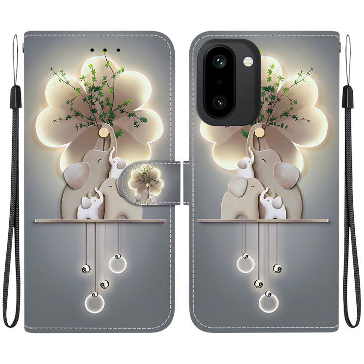 Crystal Texture Colored Drawing Leather Phone Case, For OnePlus 15R / Ace 6 / Ace 6T