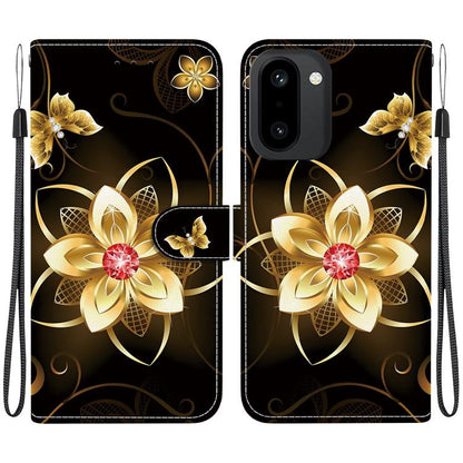 Crystal Texture Colored Drawing Leather Phone Case, For OnePlus 15R / Ace 6 / Ace 6T
