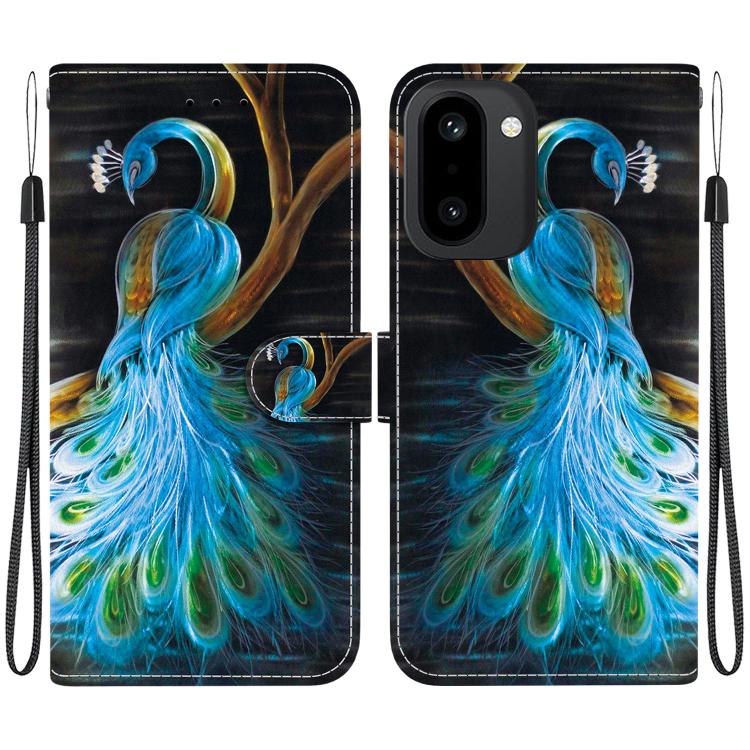 Crystal Texture Colored Drawing Leather Phone Case, For OnePlus 15R / Ace 6 / Ace 6T