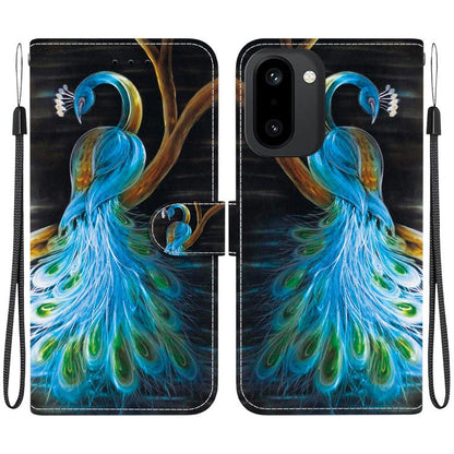 Crystal Texture Colored Drawing Leather Phone Case, For OnePlus 15R / Ace 6 / Ace 6T